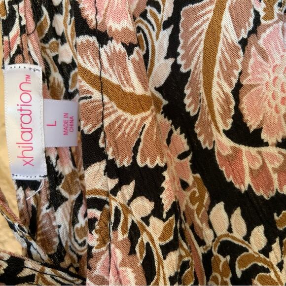 Xhiliration Maxi Floral Romper size M - Picture 2 of 2